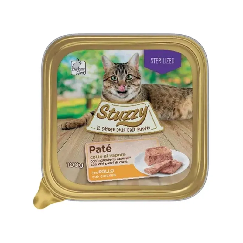 ووم گربه عقیم شده استازی با طعم مرغ ووم گربه عقیم شده استازی با طعم مرغ