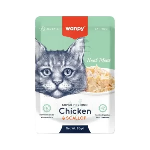 پوچ گربه ونپی با طعم مرغ و گوش ماهی