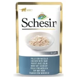 پوچ گربه شسیر با طعم مرغ و ماهی هیک در سس
