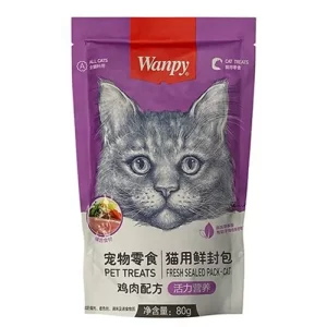 پوچ گربه ونپی با طعم مرغ و هویج و ذرت