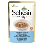پوچ گربه شسیر با طعم ماهی تن و ماهی مرکب در سس