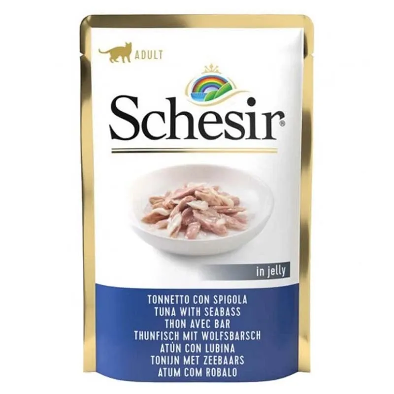 پوچ گربه شسیر با طعم ماهی تن و ماهی خاردار در سس پوچ گربه شسیر با طعم ماهی تن و ماهی خاردار در سس