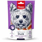 تشویقی جرکی اردک مدل دورپیچ تنوری ونپی 100 گرم Wanpy Oven-Roasted Duck Jerky & Rawhide Wraps