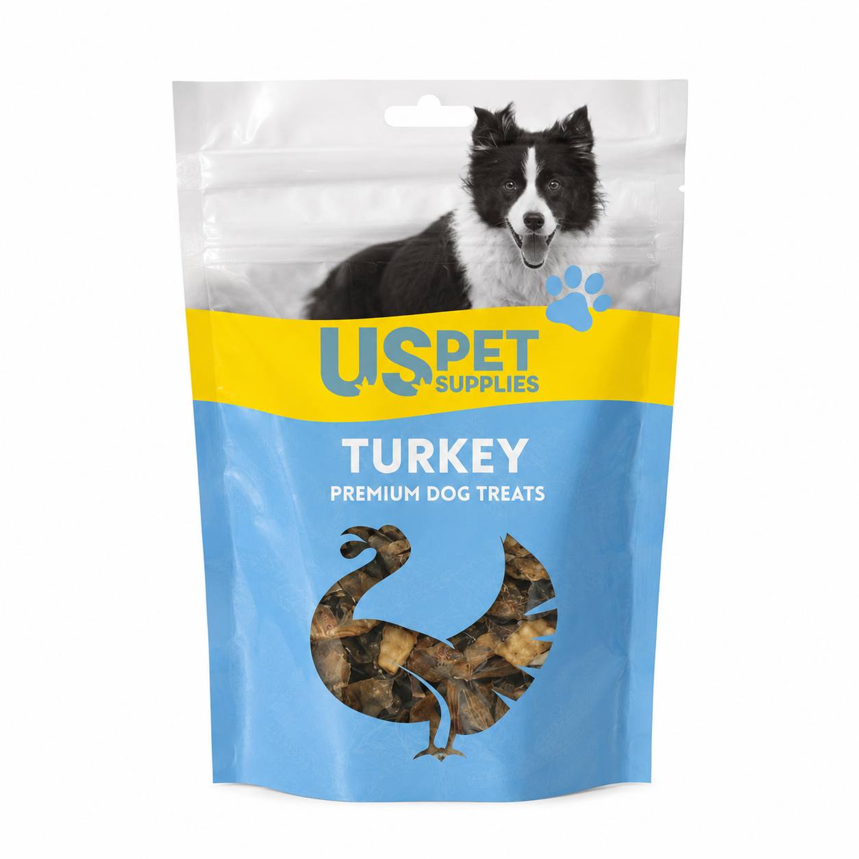 IMG_20260707_202930_219 تشویقی سگ با طعم بوقلمون یو اس پت 150 گرم U.S. Pet Supplies Turkey Premium Dog Treats - Image 1