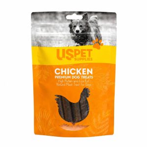 تشویقی سگ نواری مرغ یو اس پت 150 گرم U.S. Pet Supplies Chicken Strip Dog Treat