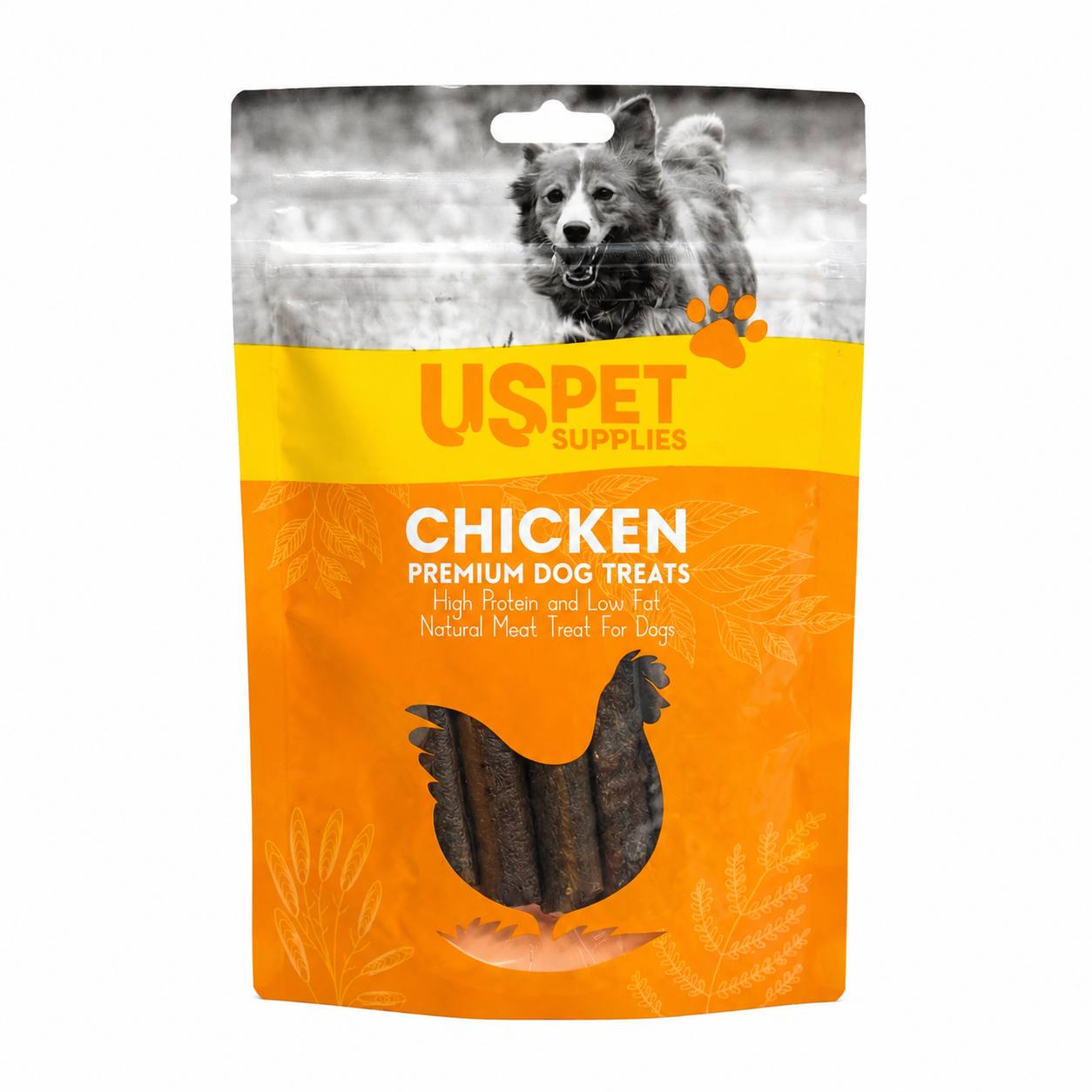 IMG_20260707_235855_370 تشویقی سگ نواری مرغ یو اس پت 150 گرم U.S. Pet Supplies Chicken Strip Dog Treat - Image 1
