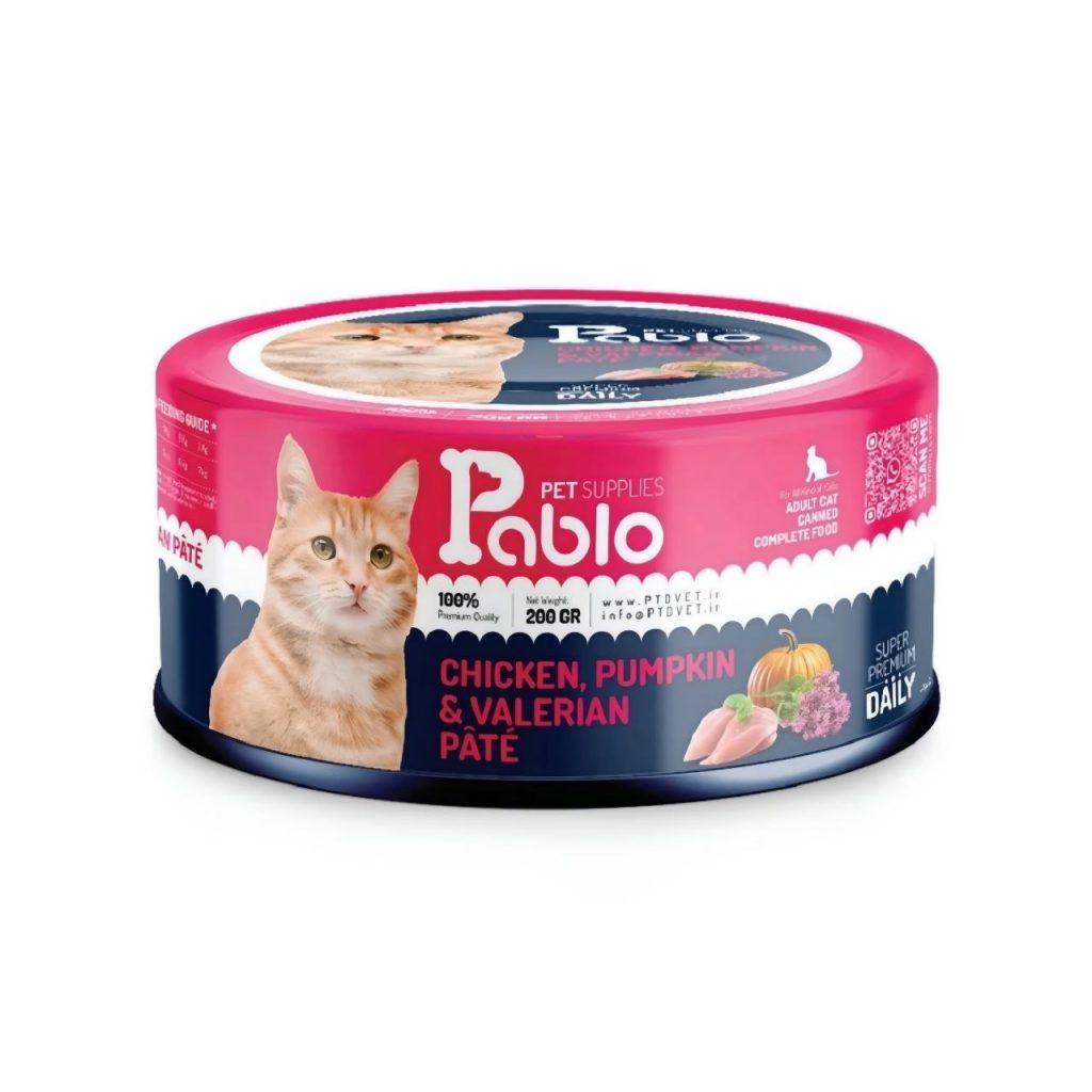 کنسرو پابلو ۲۰۰ گرمی اولترا پرمیوم گربه بالغ با طعم گوشت Pablo Ultra Premium Adult Cat Wet Food with Meat Flavor