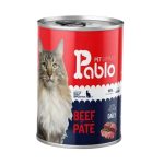 کنسرو پابلو ۴۰۰ گرمی گربه بالغ با طعم گوشت Pablo Adult Cat Wet Food with Meat Flavor