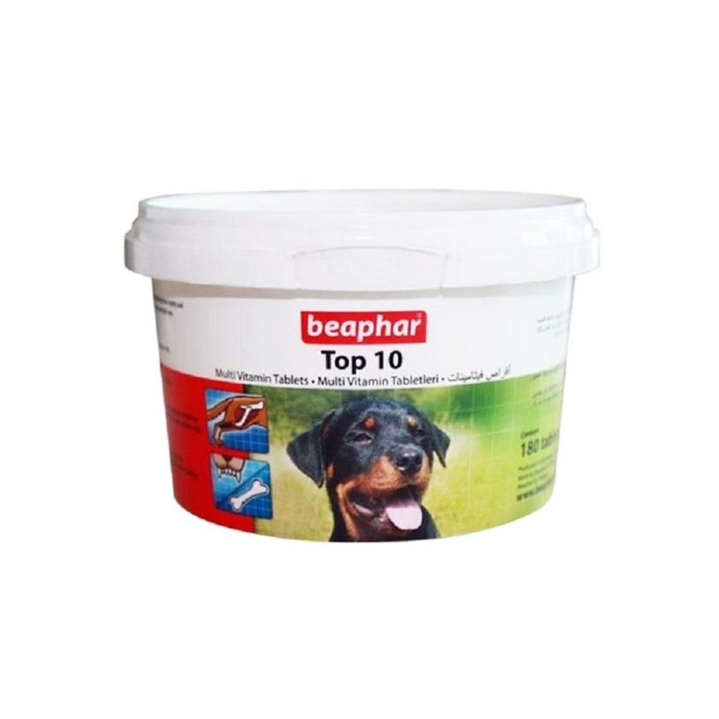 قرص تاپ ۱۰ سگ بیفار Beaphar Top 10 Multi Vitamin Tablets for Dogs