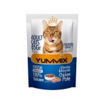پوچ یامیکس گربه بالغ ۸۵ گرم با طعم مرغ پته YumMix Adult Cat Pouch Chicken Pâté 