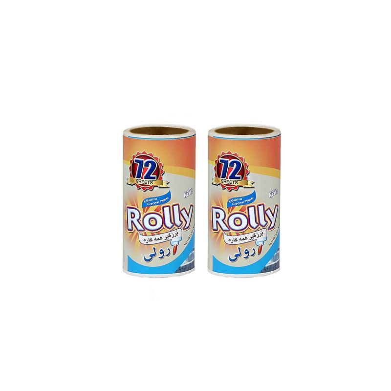 یدک پرزگیر رولی ۷۲ برگ بسته دوتایی Lint Rolly Refill 72 Sheets
