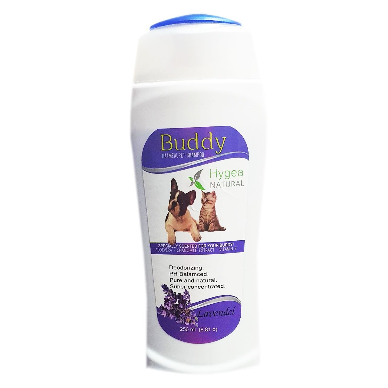 شامپو سگ و گربه Buddy با رایحه لوندر ۲۵۰ میلیلیتر Buddy Lavender Shampoo for Dogs & Cats شامپو سگ و گربه Buddy با رایحه لوندر ۲۵۰ میلیلیتر Buddy Lavender Shampoo for Dogs & Cats