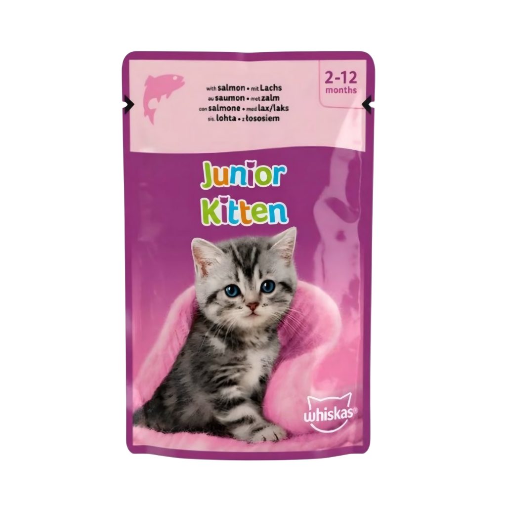 پوچ ویسکاس روسی بچه گربه با طعم سالمون در سس 75 گرم