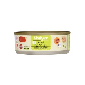 کنسرو شایر کیتن نچرال با طعم مرغ و آلوئه‌ورا در ژله 90 گرم