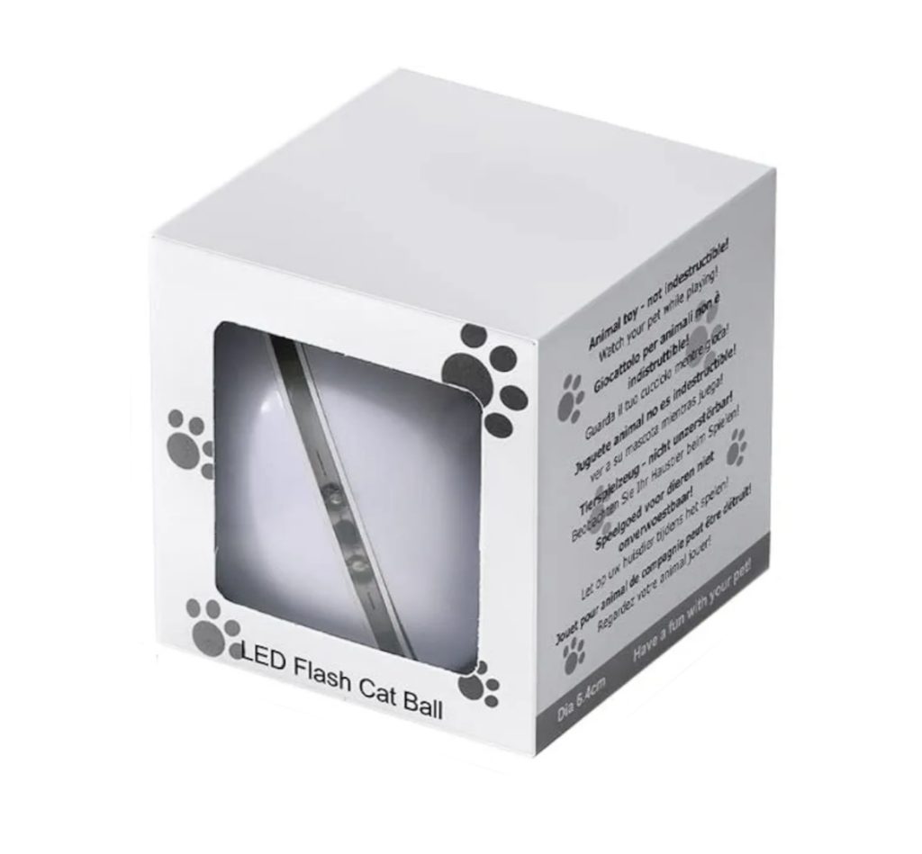 اسباب بازی سگ و گربه توپ هوشمند LED دار همراه با آویز