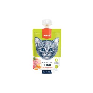 پودینگ خوش‌طعم ونپی با طعم تن ماهی، مرغ و هویج Wanpy Tasty Meat Paste Tuna with Chicken & Carrot