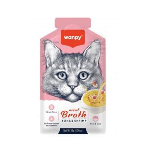سوپ گوشت تن ماهی و سالمون ونپی ۵۰ گرم Wanpy Meat Broth Tuna & Salmon 