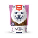 استیک جویدنی پفکی گوشت گاو ونپی 100 گرم Wanpy Chewy Puff Sticks Beef