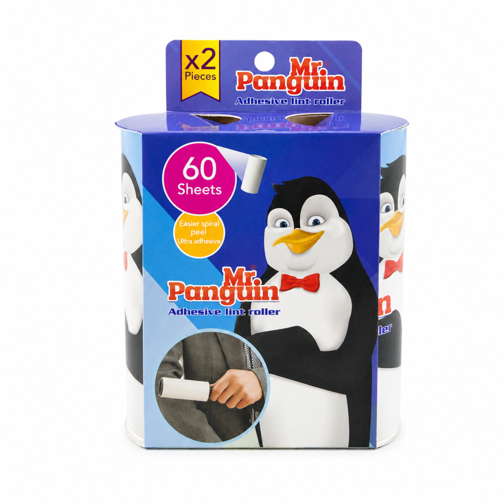 یدک پرزگیر معمولی مستر پنگوئن بسته دوتایی Mr. Penguin Standard Lint Roller Refill