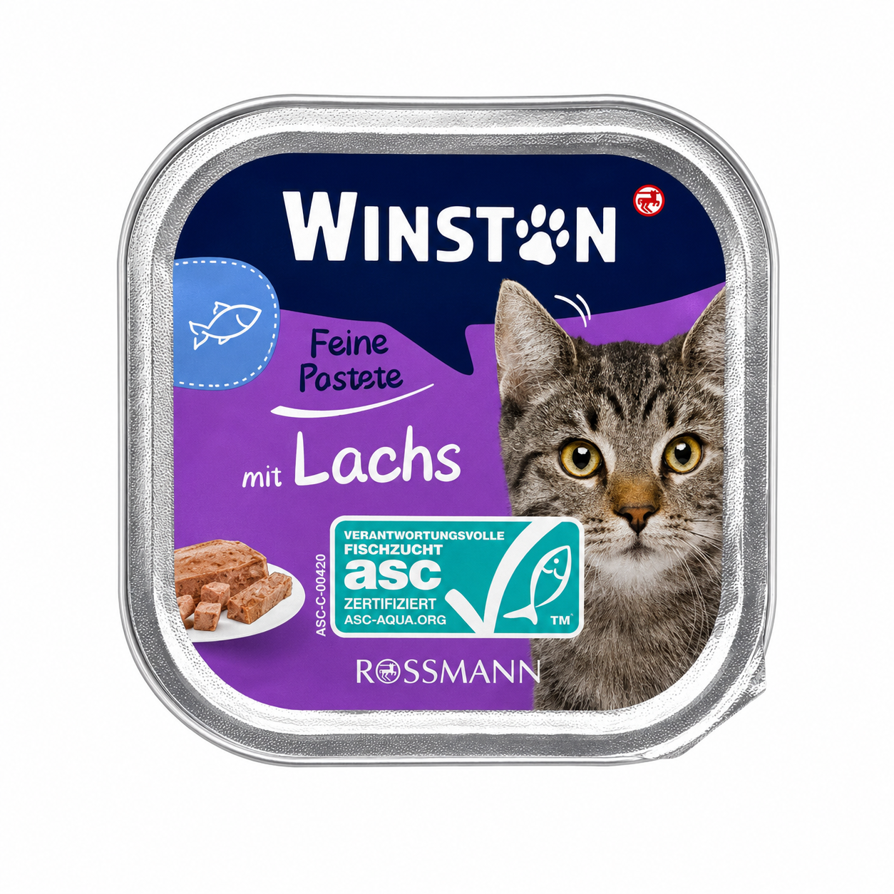 کنسرو پته گربه وینستون با طعم سالمون ۱۰۰ گرم Winston Fine Pastete with Salmon Cat Food کنسرو پته گربه وینستون با طعم سالمون ۱۰۰ گرم Winston Fine Pastete with Salmon Cat Food