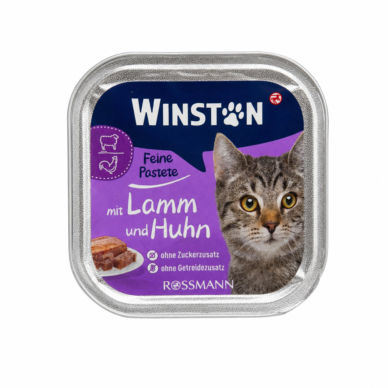 کنسرو پته گربه وینستون با طعم بره و مرغ ۱۰۰ گرم Winston Fine Pastete with Lamb & Chicken Cat Food کنسرو پته گربه وینستون با طعم بره و مرغ ۱۰۰ گرم Winston Fine Pastete with Lamb & Chicken Cat Food
