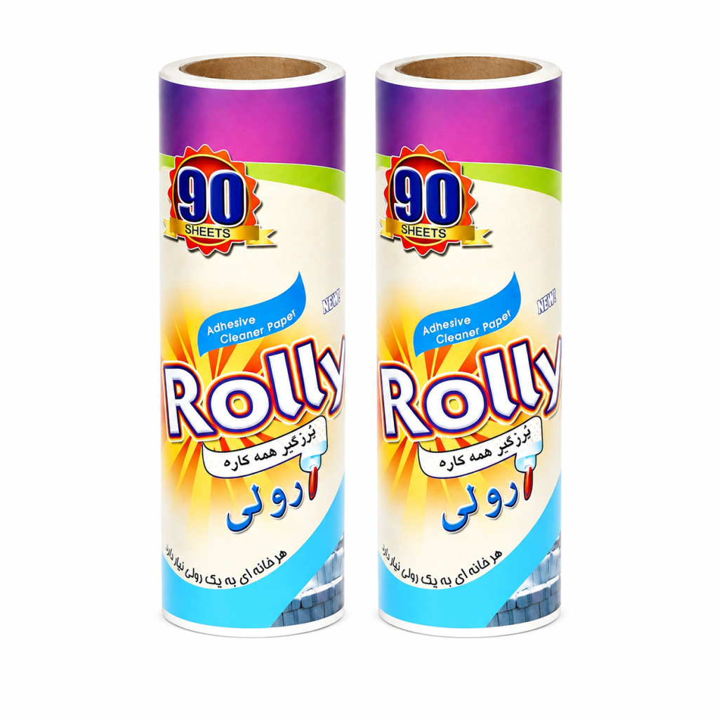 یدک پرزگیر رولی 90 برگ مبل بسته دوتایی Lint Rolly Refill 90 Sheets