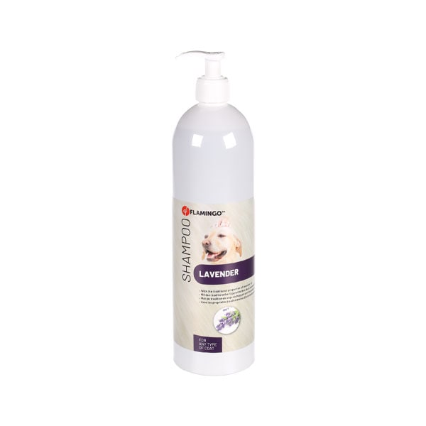 شامپو فلامینگو لوندر با خواص سنتی آرامش‌بخش 1 لیتر Flamingo Lavender Relaxing Pet Shampoo