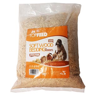 پوشال نرم بستر جوندگان تاپ فید مدل Soft Wood Bedding وزن 1 کیلوگرم